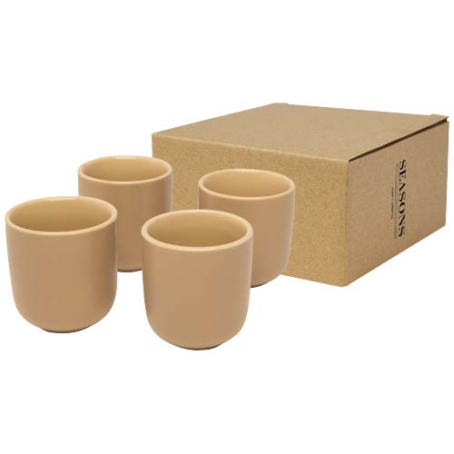 4 Tasses expresso promotionnelles 90 ml Male Flocons d’avoine